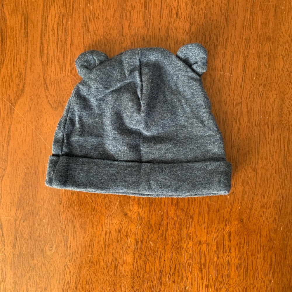 😊FREE😊 GAP Blue Knit Beanie Hat with Ears size 3-6m